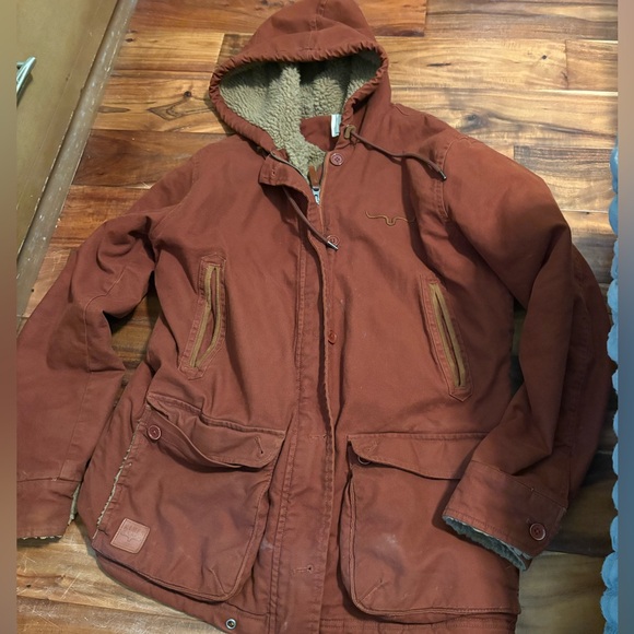 Kimes Ranch Sherpa Lined Canvas Jacket XL Rust Brown Western Workwear Coat - Picture 2 of 10